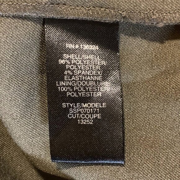 Halston Heritage Women's Stretch Twill Sage Jumpsuit Size Small NWT - Picture 10 of 15